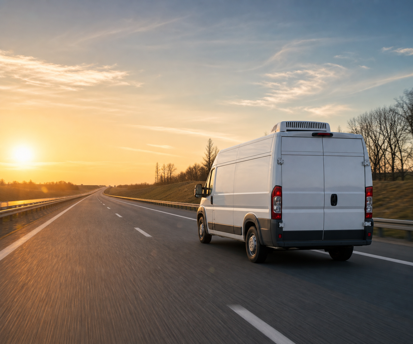 bus DTCH na trasie w stronę granicy PL–DE