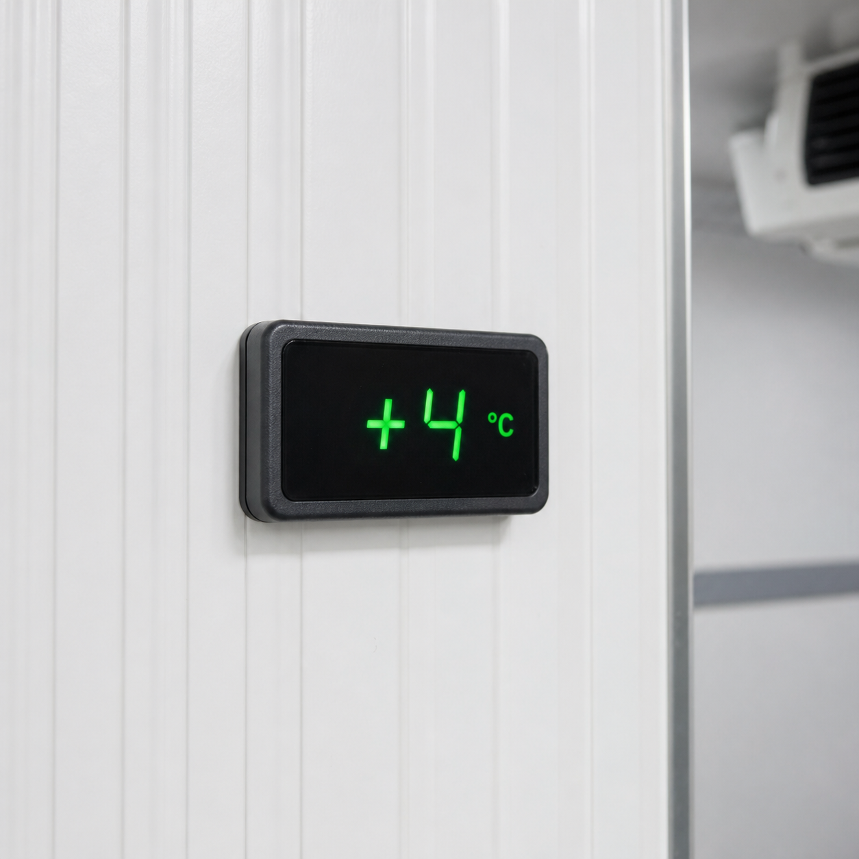 panel agregatu z wyświetlaczem temperatury